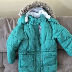 Boden Green and Pink Kids' Jacket
